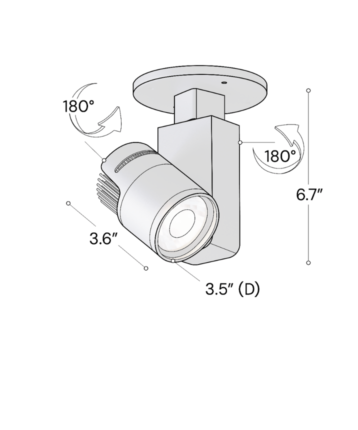 Architectural LED Monopoint Spot Light