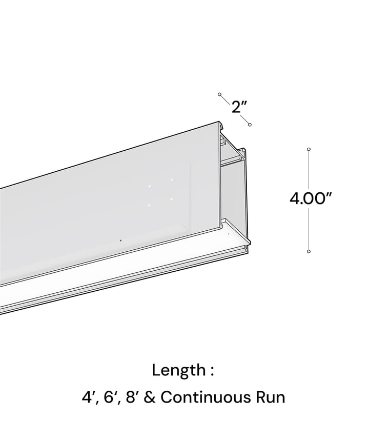 2-Inch Linear Perimeter Wall Wash LED Recessed Light