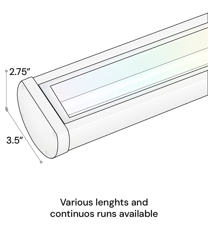 31024-RGBW outdoor color-changing sign light product rendering shown with a black finish and knuckle mount