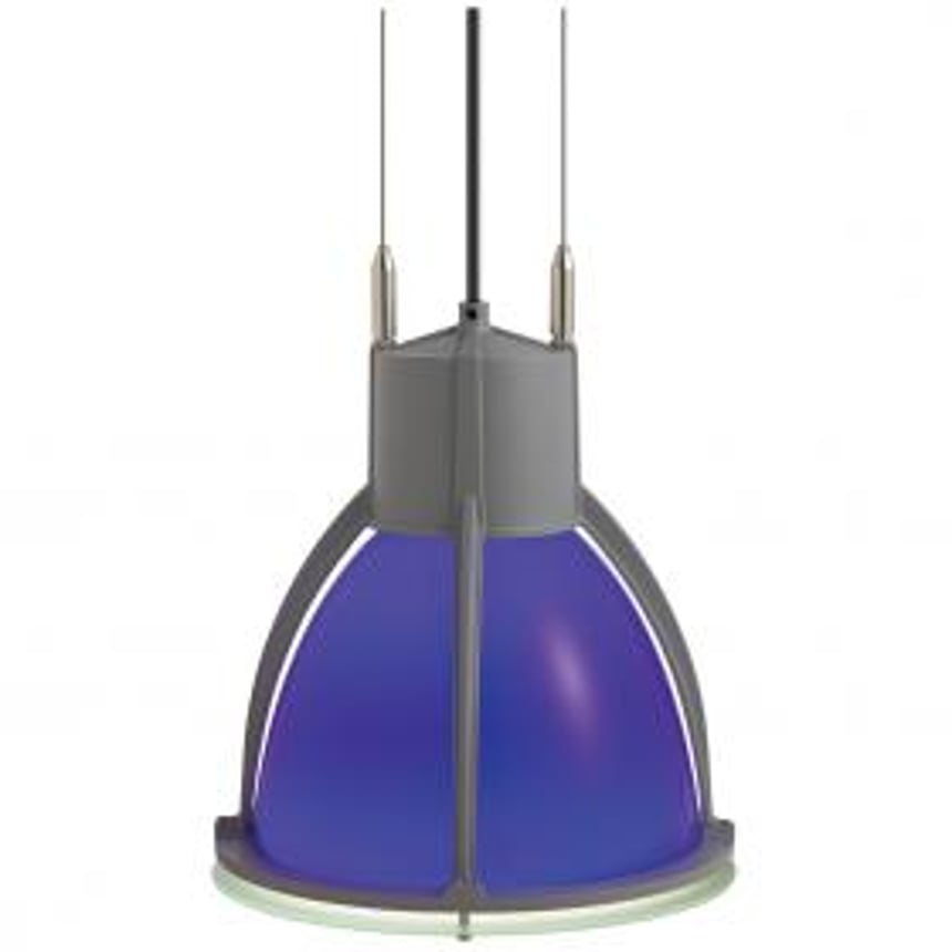 Alcon Lighting Athens 8011 Architectural Suspended Glass Single-Lamp Fluorescent High Bay Industrial Commercial Lighting Pendant