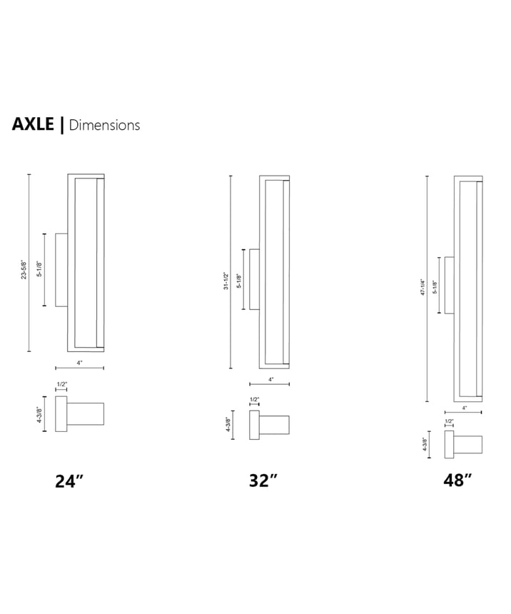 Alcon 11701, surface mount linear wall light line drawing shown in black with rotating slim rectangular lens