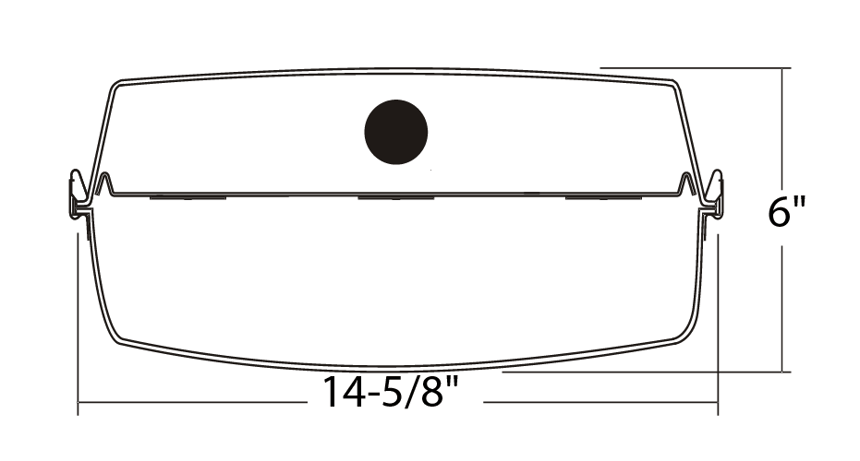 Alcon 15220-2 VPT II Commercial LED 2-Foot Gasket Surface Down Light