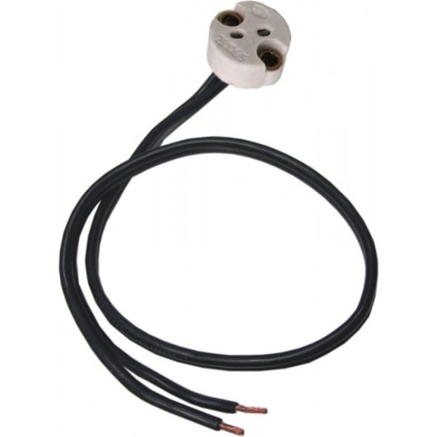 Round MR16 Socket with 10 Inch Lead