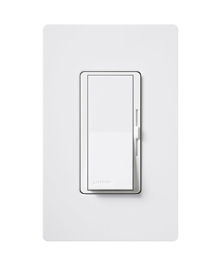 Lutron Diva DVLV-600P -WH Single-Pole Preset Dimmer 
