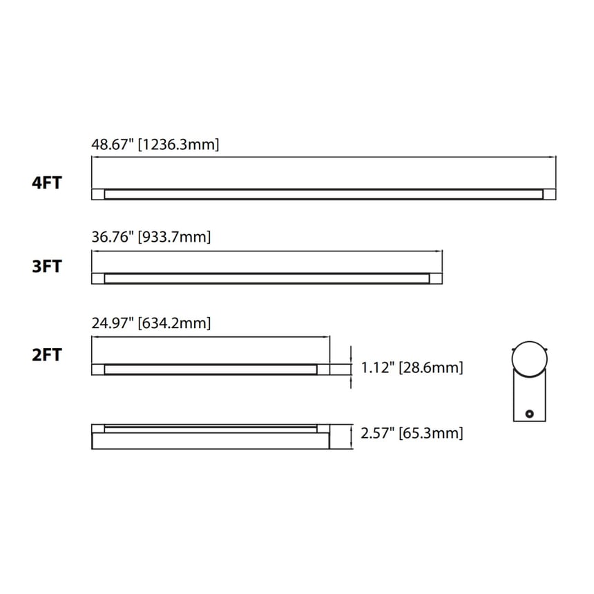 11702 rotatable dressing room vanity light shown in silver finish and with a rotating cylindrical lens.
