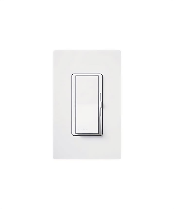Lutron DV-600P-WH Diva 600 Watt Single Pole Dimmer - White