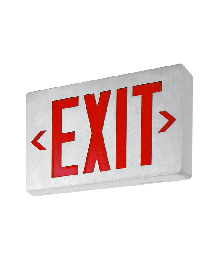 Alcon 16108 New York City Compliant Diecast Aluminum Exit Sign