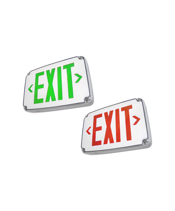 Alcon Lighting 16113 Compact Wet Location LED Exit Sign