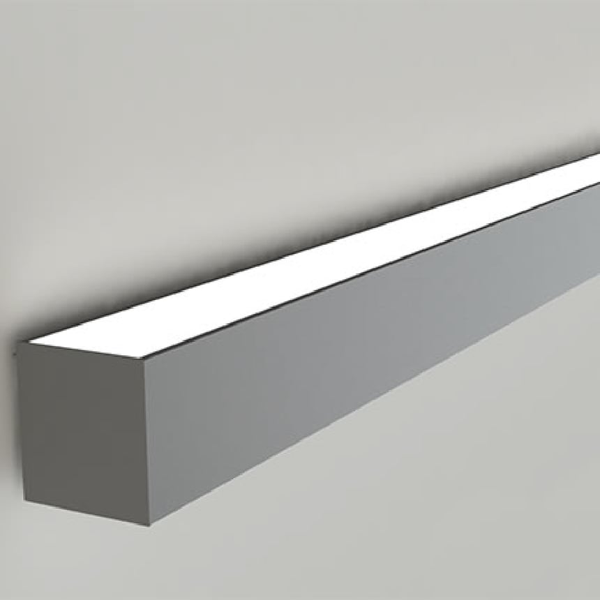 Nulite Lighting Regolo RW4-4V Indirect Wall Series LED 4 Inch Linear Wall Mount Light Fixture - Indirect