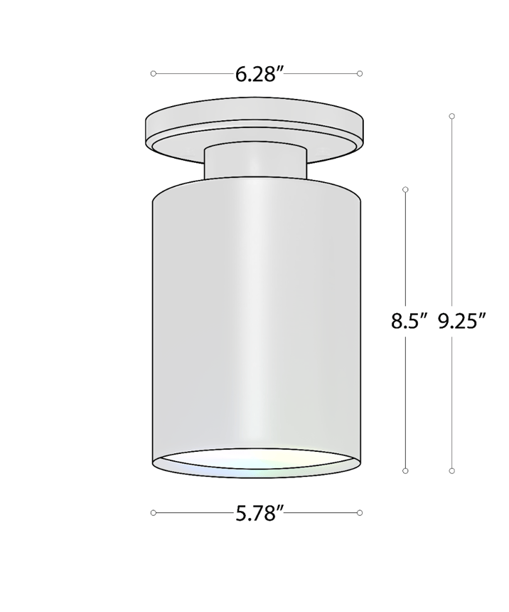 Alcon 12400-6S RGBW Color tunable pendant light shown in a black finish.