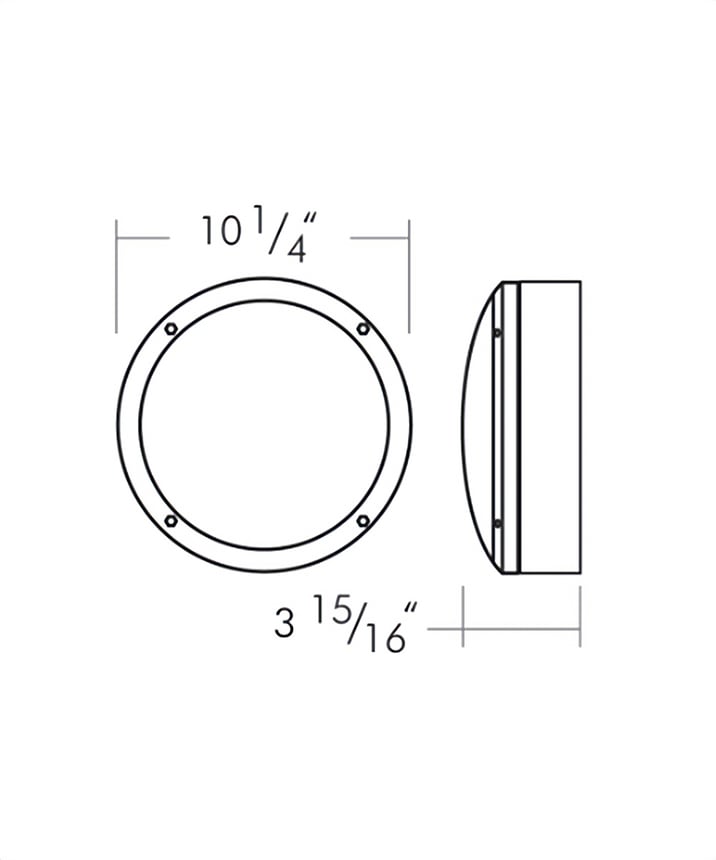 10-Inch Open-Face Commercial LED Wall Pack Light