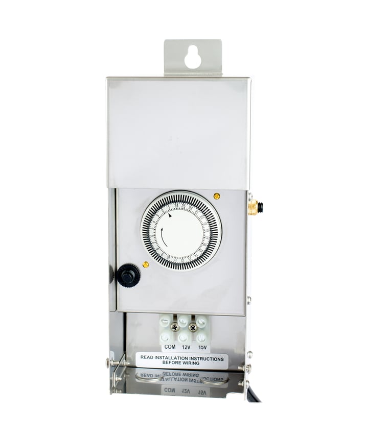 Alcon Lighting SST300W LED 300W 12V/15V AC Multi-Tap Stainless Steel Magnetic Dimmable Low Voltage Indoor/Outdoor Transformer