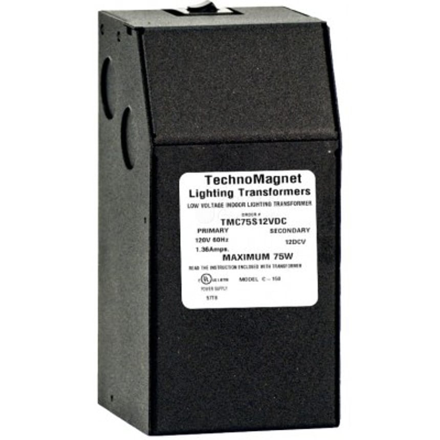 75W 12V DC Dimmable Magnetic Transformer LED Driver Power Supply