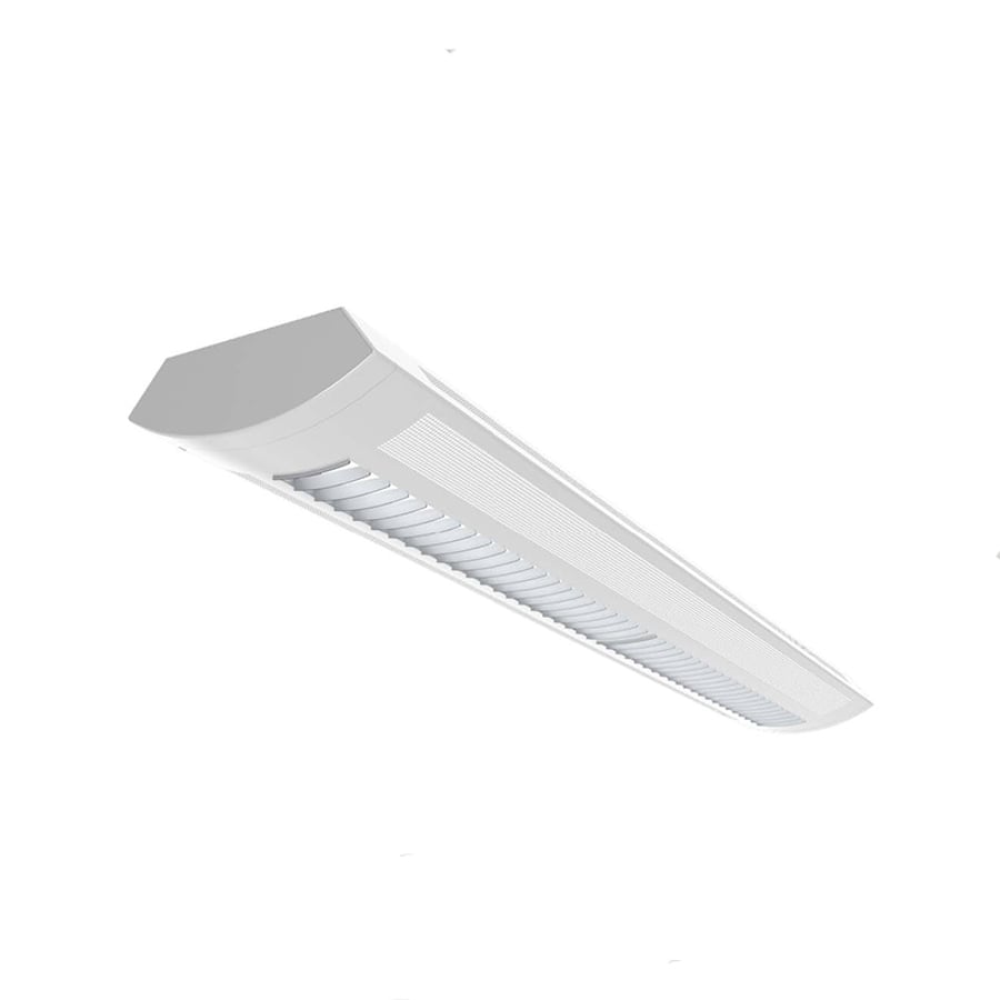 Alcon Lighting 10125-4 Architectural Linear Spread Light Deep Body with Center Baffle – 4 FT 3 Lamp T5 or T5HO Multivolt