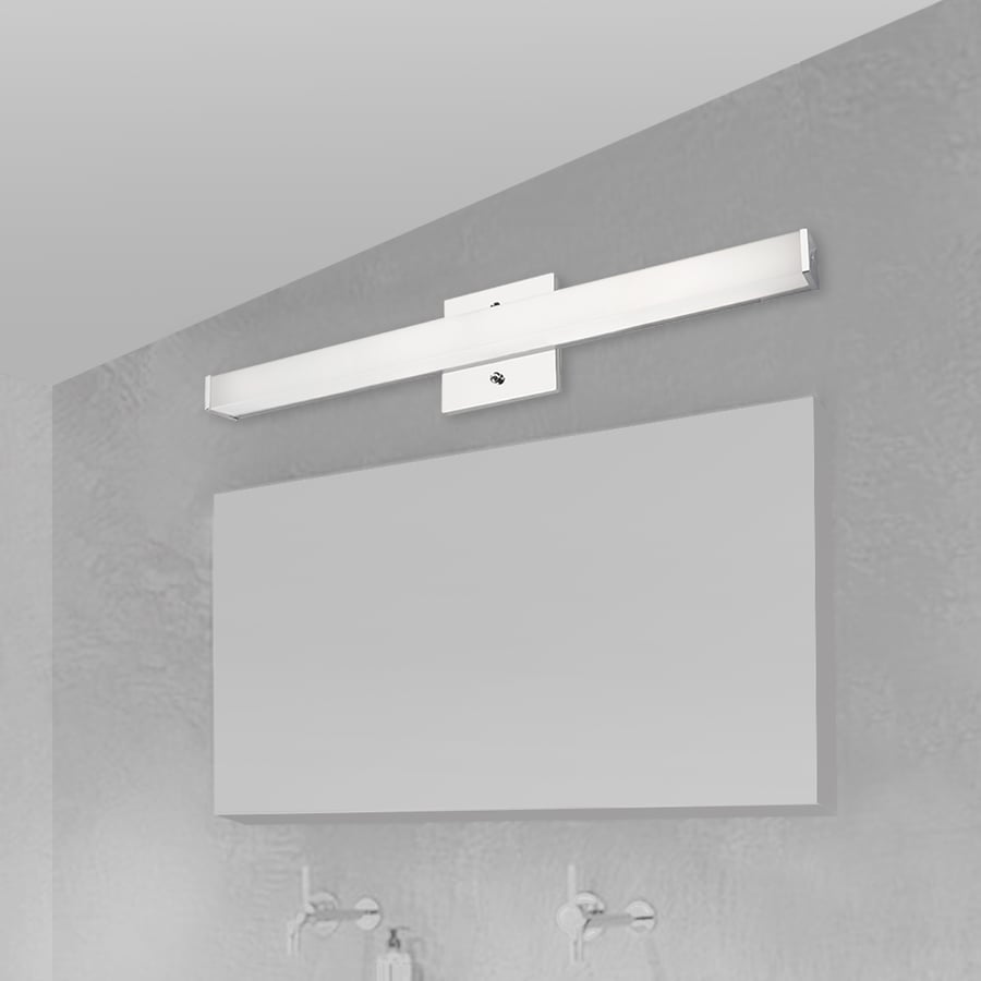 Alcon Lighting 11122-1 Modern Chrome Vanity LED Linear Wall Mount Lighting Fixture