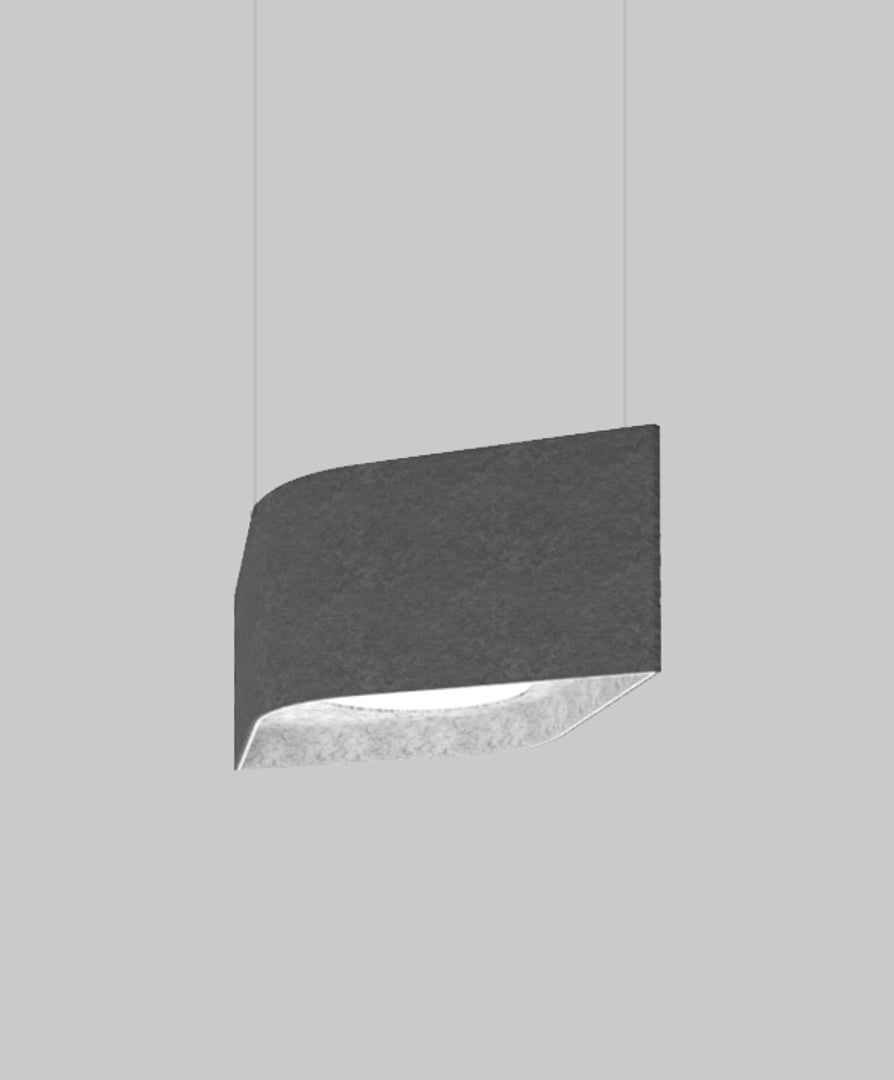 Alcon 11164 LED Dimond Shaped Sound Absorbing Acoustic Pendant Light 
