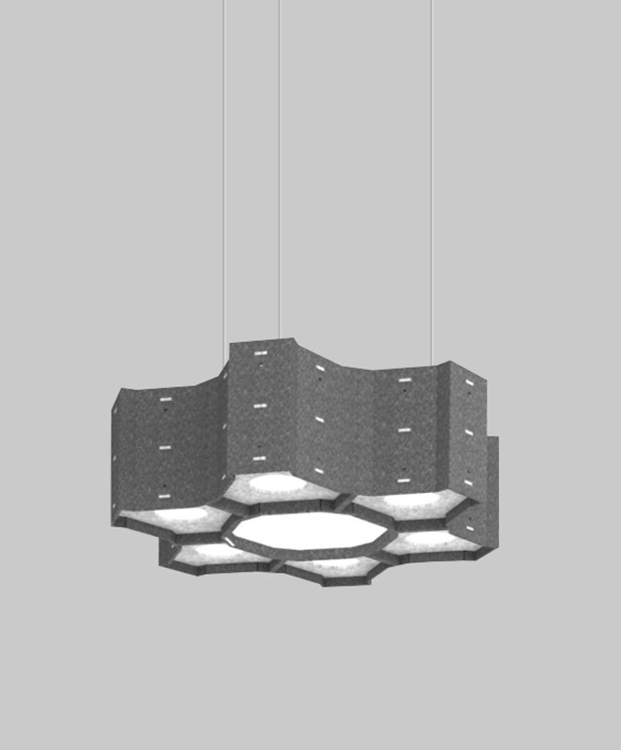 Alcon 11168 LED Sound Absorbing Acoustic Pendant Light
