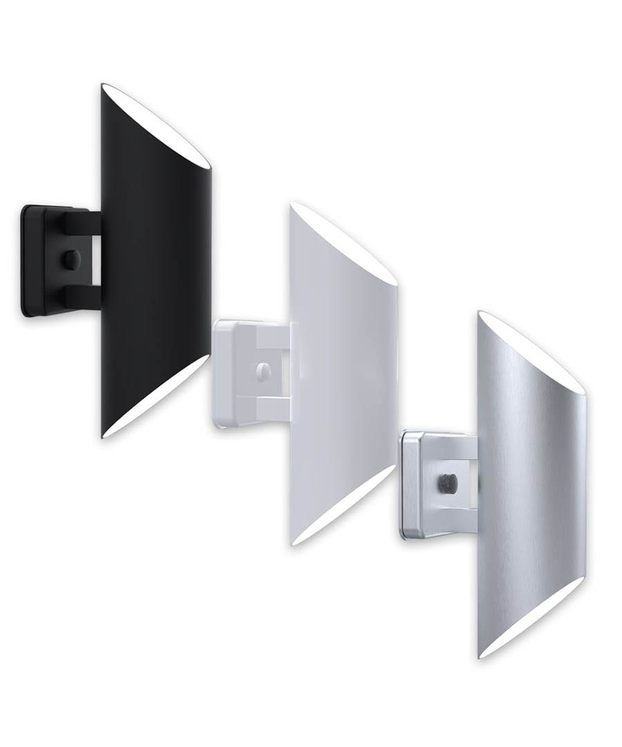 Alcon 11232 Wall Double Diagonal Bias-Cut Cylinder Up/Down Light