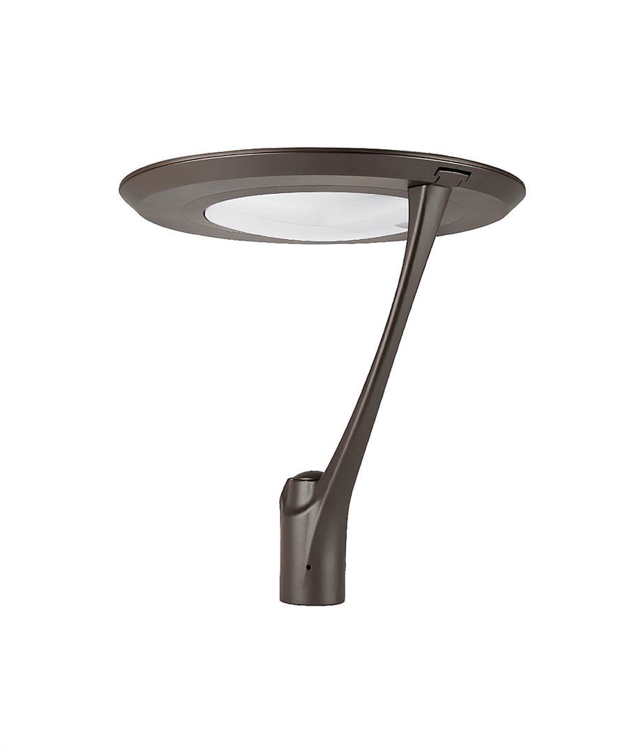 CCT and Wattage-Selectable Outdoor LED Single-Arm Lamp Post Light