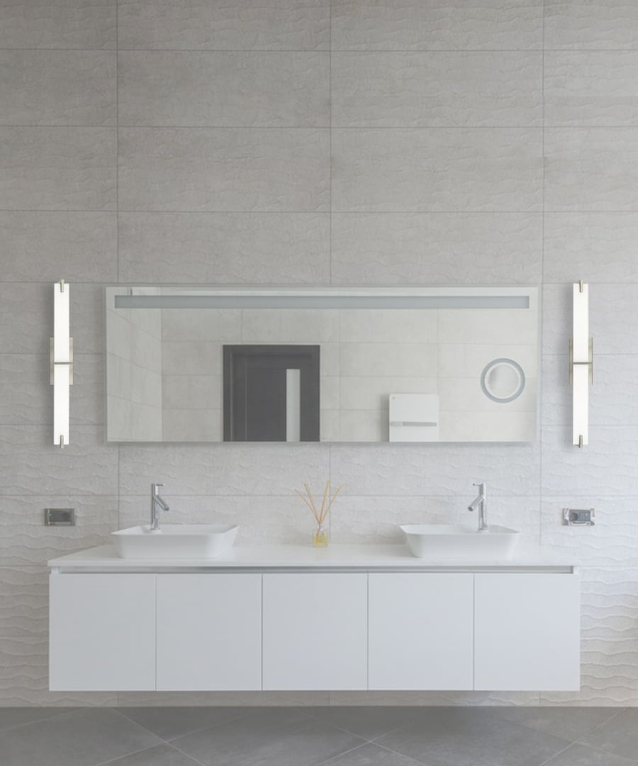 Color Temperature Switch Rectangular Vanity Light