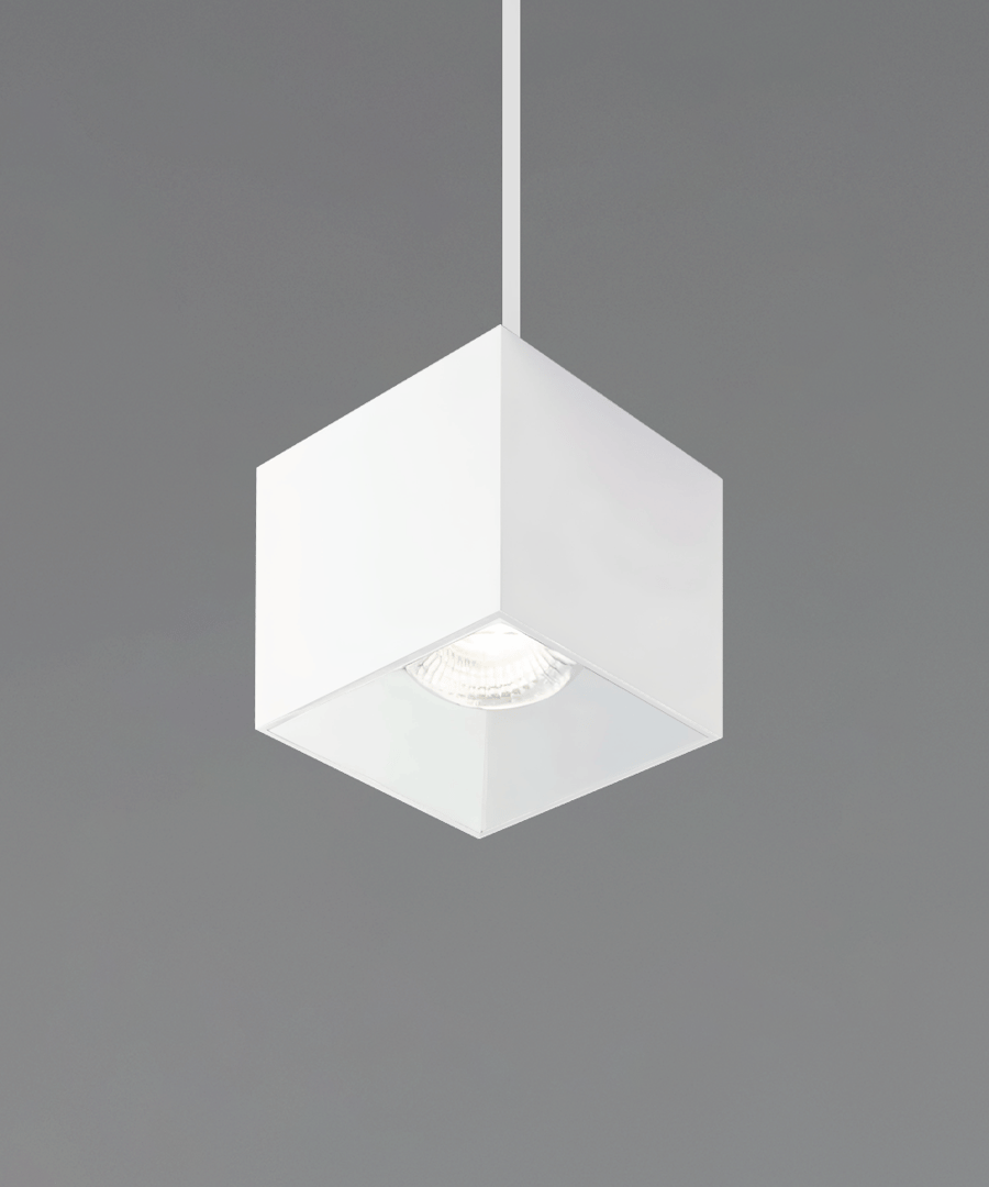 6-Inch LED Cube Pendant Light