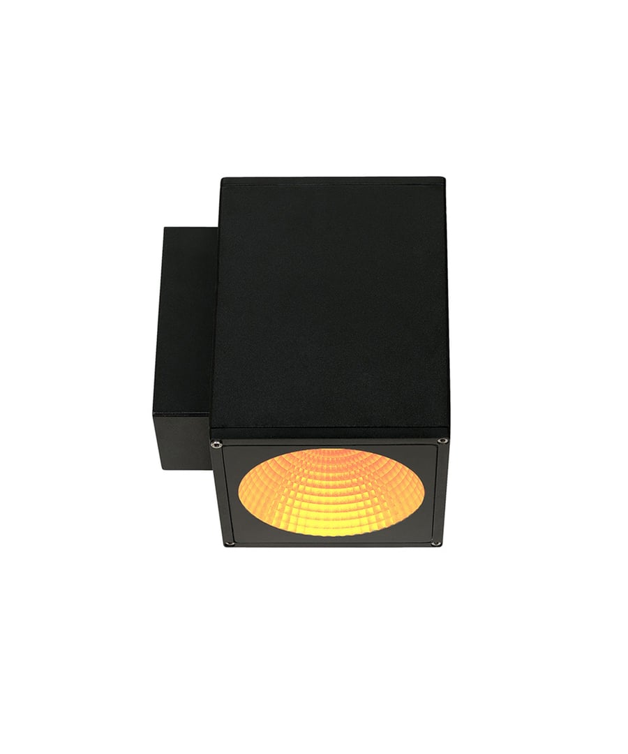 Alcon 11218-TF-SQN6 Pavo Turtle Friendly Dark Sky Architectural Amber LED 6 Inch Square 1-Direction Wall Mount Light Fixture
