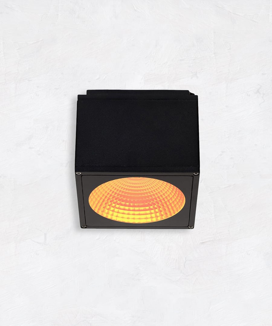 6-Inch Outdoor Turtle-Friendly LED Cube Ceiling Light