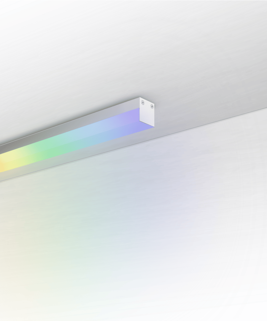 1-Inch Slim RGBW Color-Changing LED Linear Ceiling Light