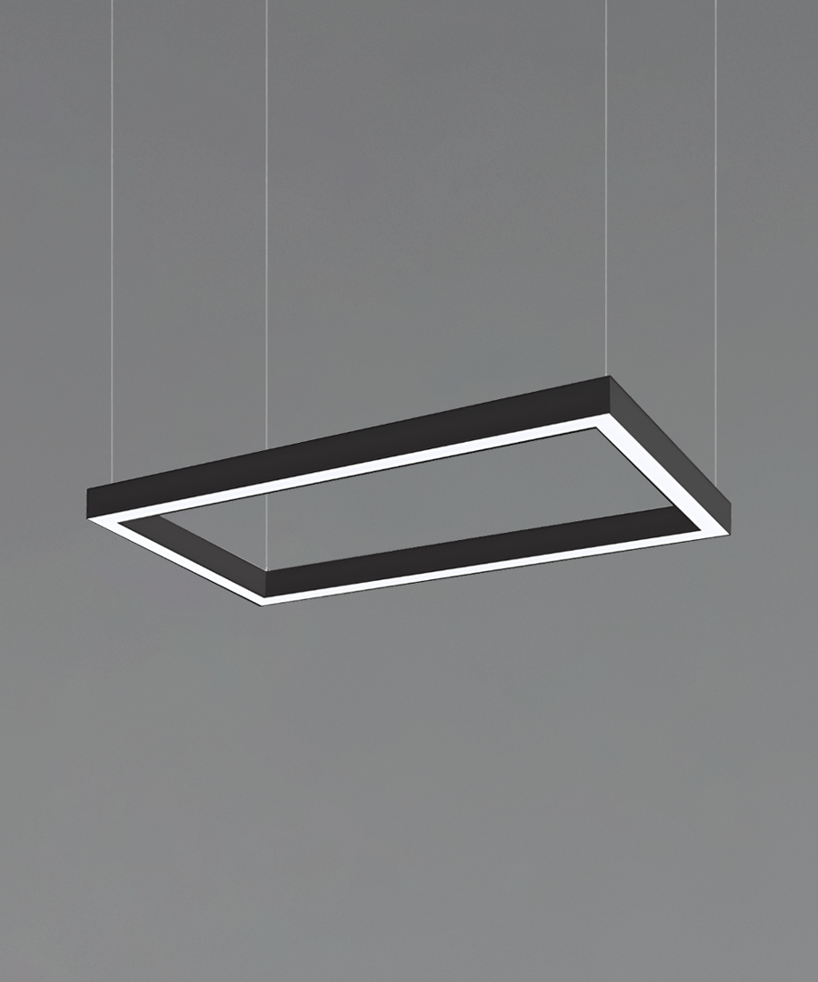 2-Inch Rectangular LED Linear Pendant Light