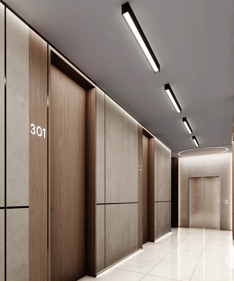 2-Inch Regressed Linear LED Ceiling Light