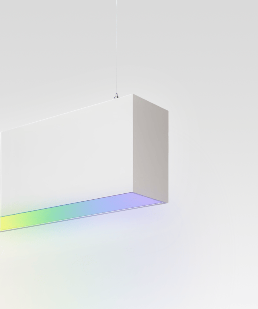 2.5-Inch RGBW Color Changing LED Linear Pendant Light