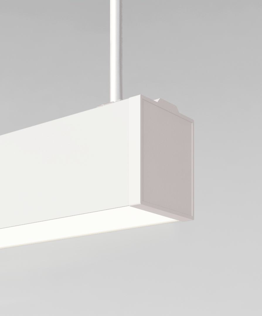 Wet Location 3.6-Inch Silver LED Linear Suspension Light