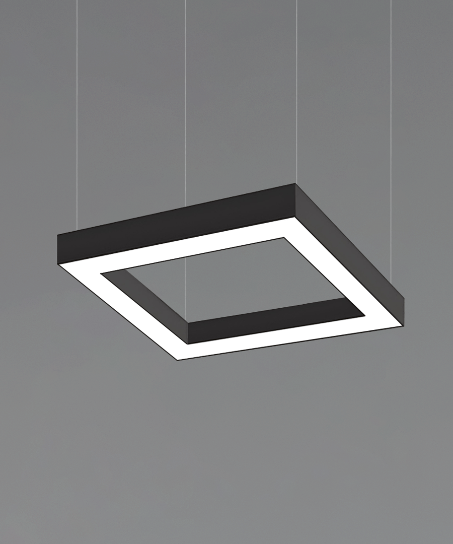 4-Inch Square LED Linear Pendant Light