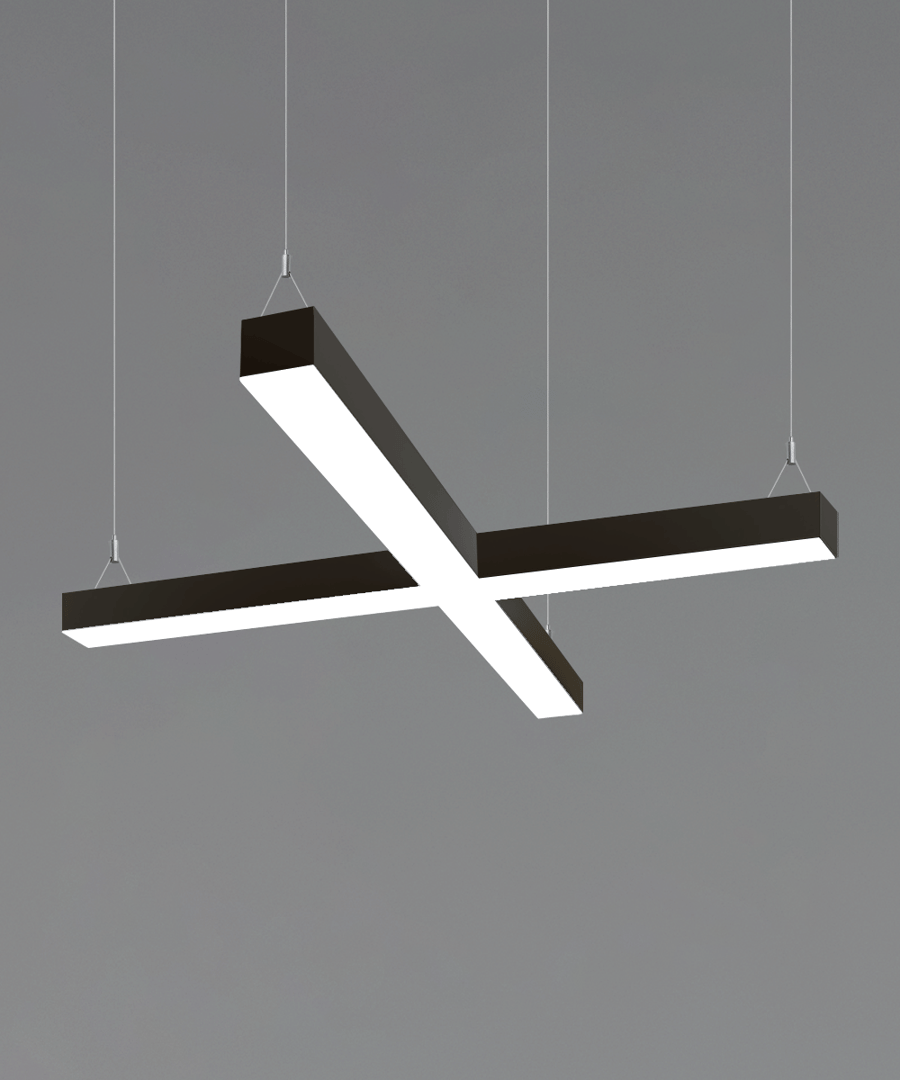 4-Inch X-Shaped LED Pendant Light
