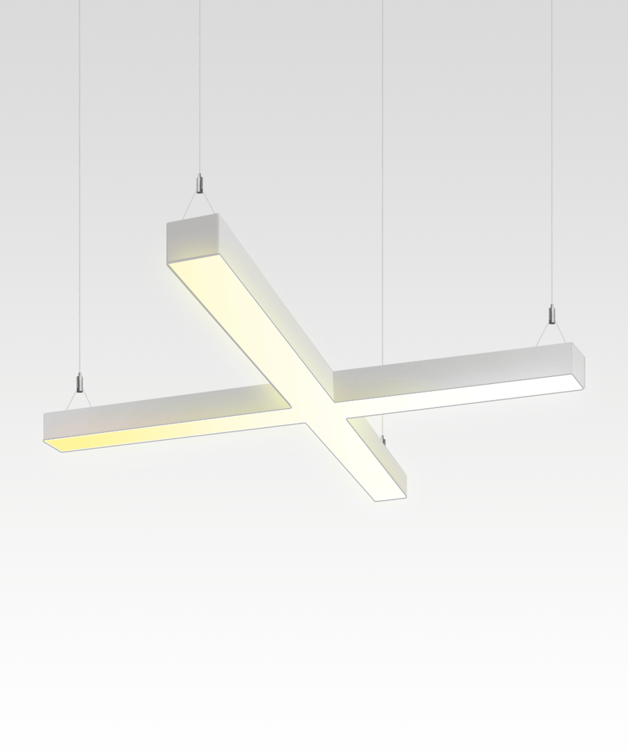 4-Inch Tunable White X-Shaped LED Pendant Light
