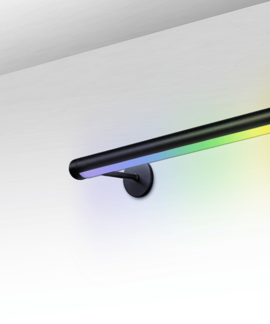 2.5-Inch Rotatable RGBW Color-Changing LED Linear Tube Wall Light