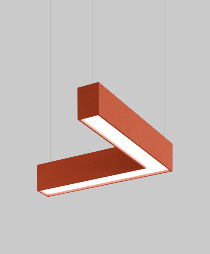 Alcon 12101-20-L-6 LED L-Shaped 6 Inch Height Sound Absorbing Acoustic Pendant Light