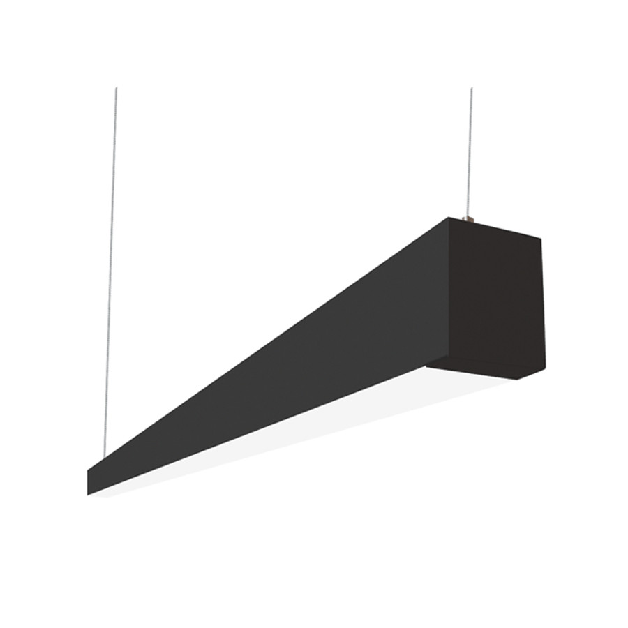 Alcon Lighting Beam 253 Series 12145-4-BK LED 2.5 Inch Aperture 4 Foot Enclosed Linear Pendant Light Fixture - Black