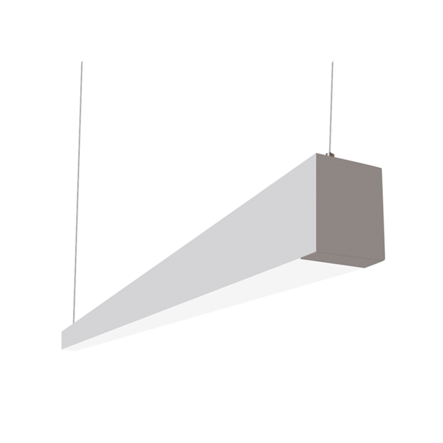 Alcon Lighting Beam 253 Series 12145-4-SL LED 2.5 Inch Aperture 4 Foot Enclosed Linear Pendant Light Fixture - Silver
