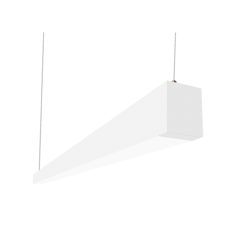Alcon Lighting Beam 253 Series 12145-4-WH LED 2.5 Inch Aperture 4 Foot Enclosed Linear Pendant Light Fixture - White
