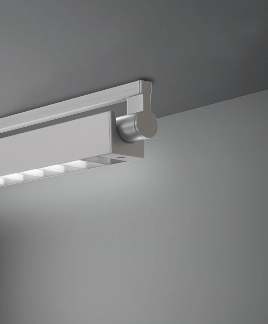 Louver Lens Rotatable LED Surface Mount Linear Ceiling Light