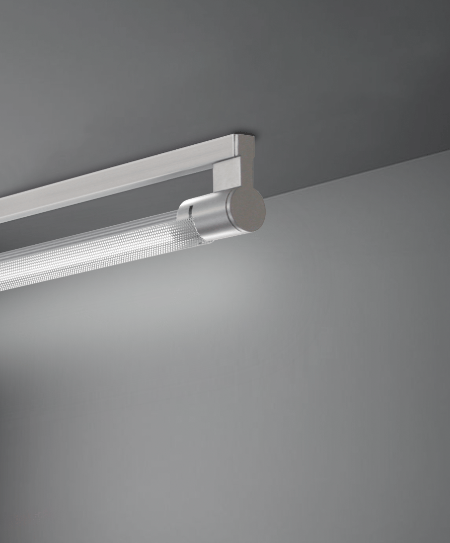 Perforated Direct Rotatable LED Surface Mount Linear Ceiling Light