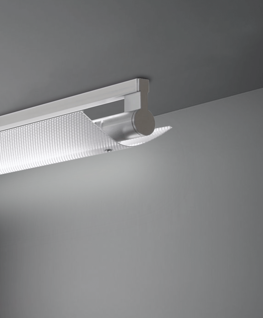 Perforated Direct/Indirect Rotatable LED Surface Mount Linear Ceiling Light