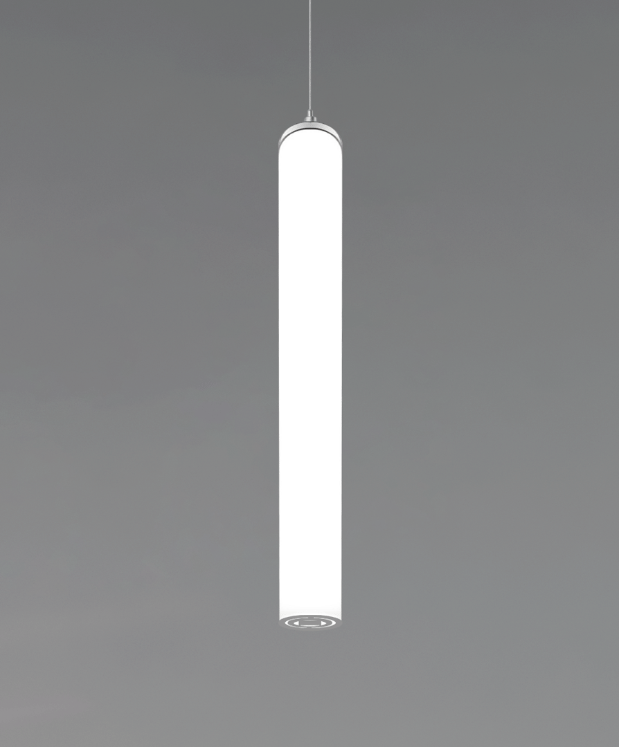 Vertical Tube LED Cylinder Pendant Light