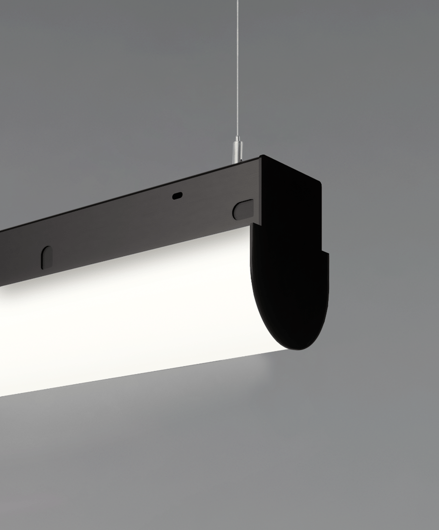 3-Inch Wrapped Linear Hemisphere LED Suspension Light