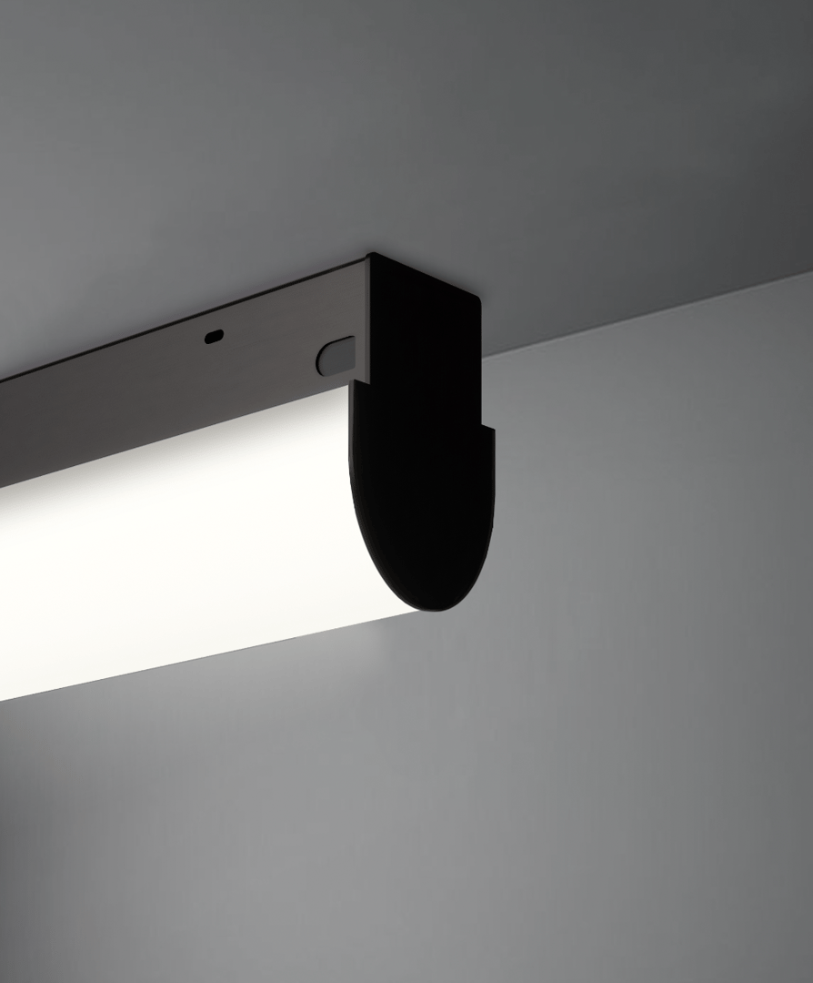 3-Inch Wrapped Linear Hemisphere LED Surface Mount Light