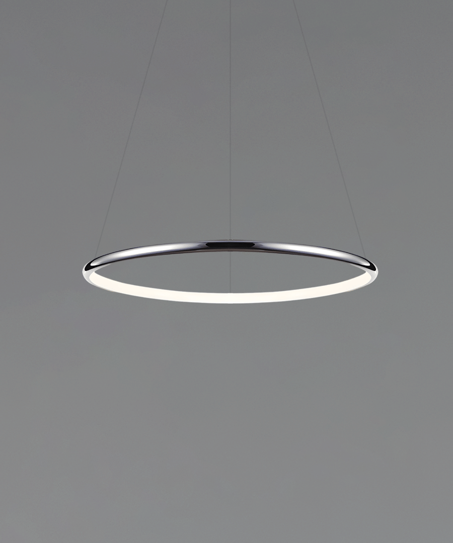 31.5-Inch Round Chandelier Slim LED Ring Pendant Light