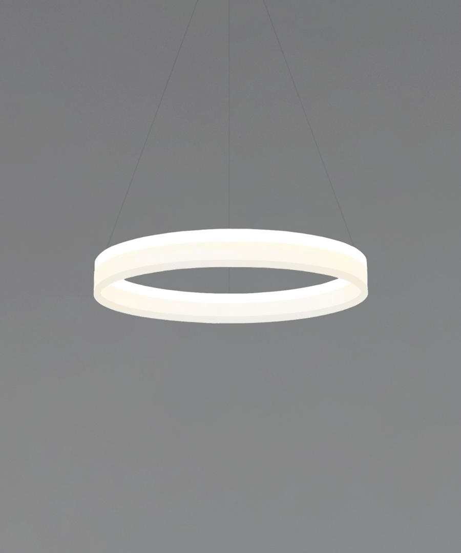 17-Inch Architectural Ring Pendant Chandelier