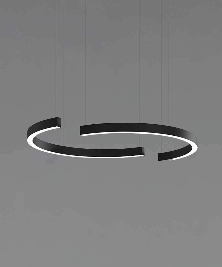180º Half-Circle Slim LED Ring Pendant Up and Down Light