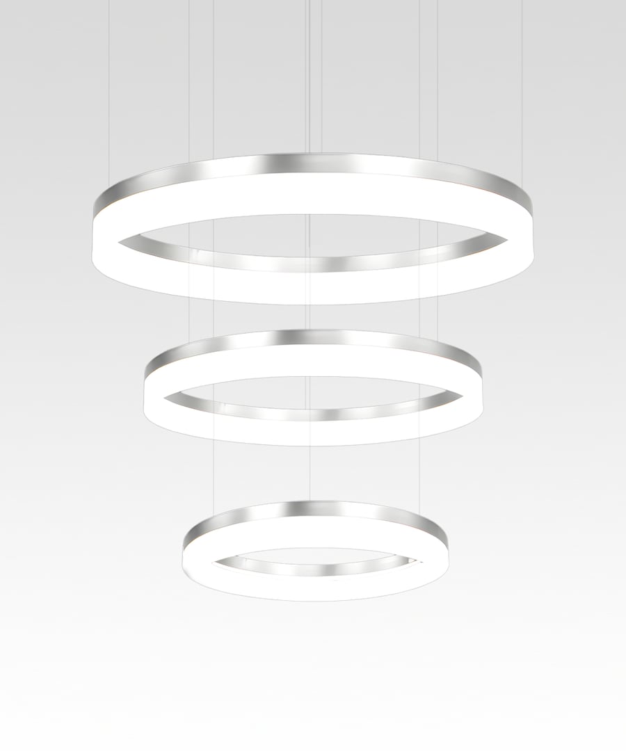 3-Tier LED Ring Chandelier Pendant Downlight